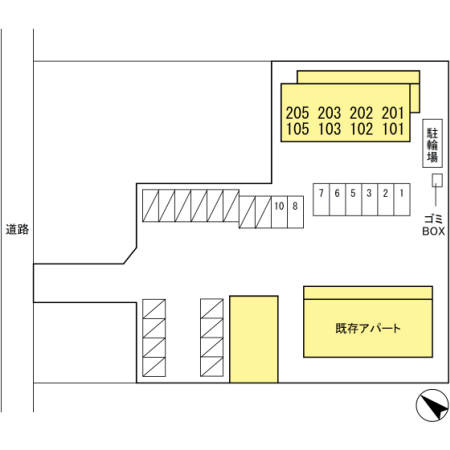 サニーはうすの区画図