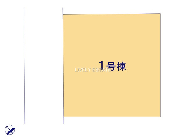 越谷市大字下間久里 新築分譲住宅の区画図