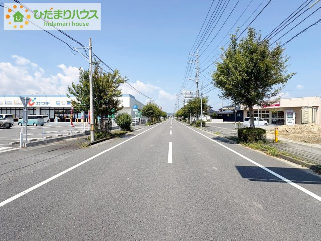 北茨城市大津町第3　新築戸建　2号棟の前面道路含む現地写真|スーパー至近で、お買い物に便利な立地です(#^^#)