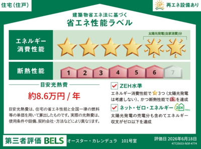 【省エネ性能ラベル】 | オースターカレンデュラ