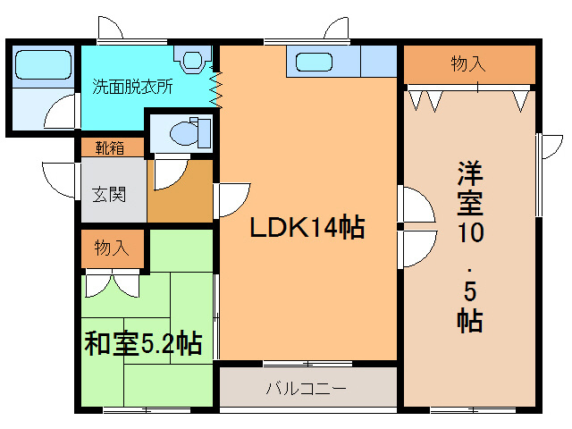 O.Nハイツ Cの間取り