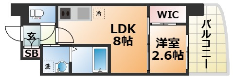セレニテ神戸元町プリエの間取り