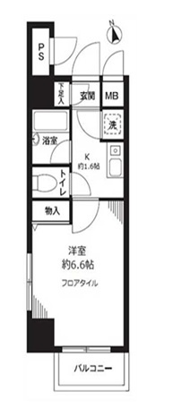 練馬区向山１丁目の賃貸マンションの間取り