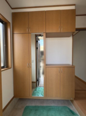 鹿沼市寺町／中古平屋住宅の玄関|シンプルで使いやすい玄関です