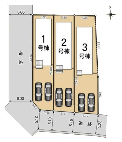 【区画図】 | 豊田市平和町５丁目17-25『仲介料無料』新築戸建て | 1号棟