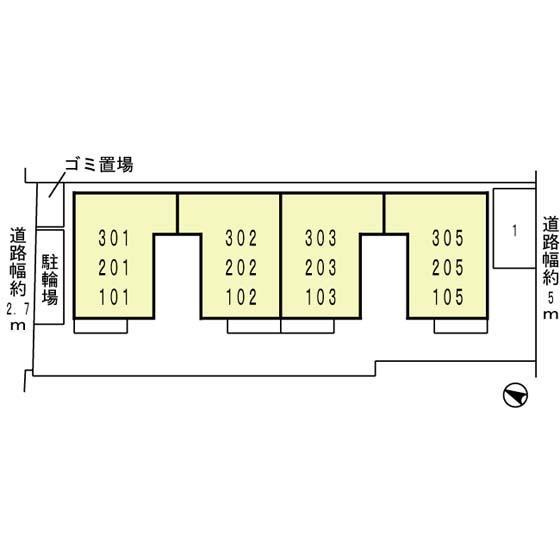 スタティオ正雀の区画図