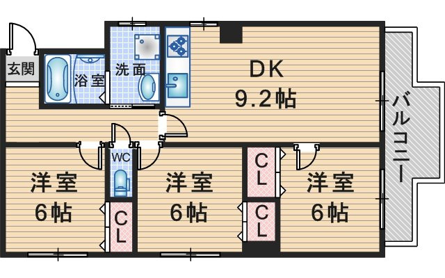 プリムールの間取り