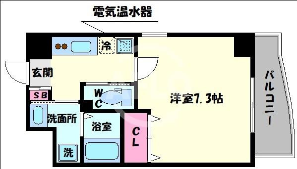 ラ・フォンテ松屋町の間取り|ラ・フォンテ松屋町　開放感ある間取り
