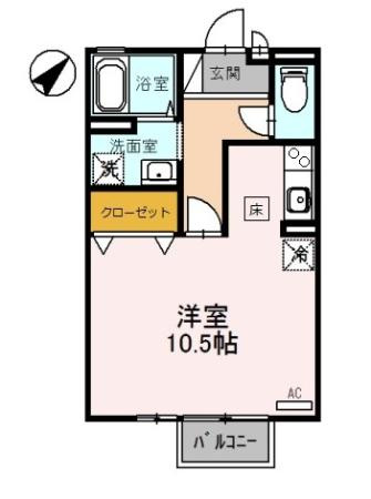 パークサイドヒロツグ　Ａ棟の間取り