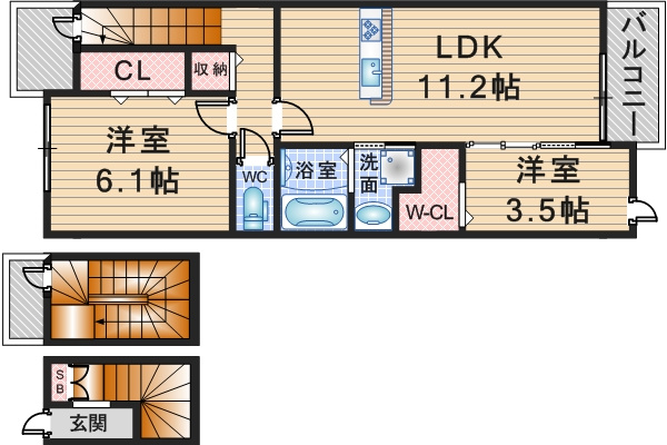 メゾン大島Ⅲの間取り