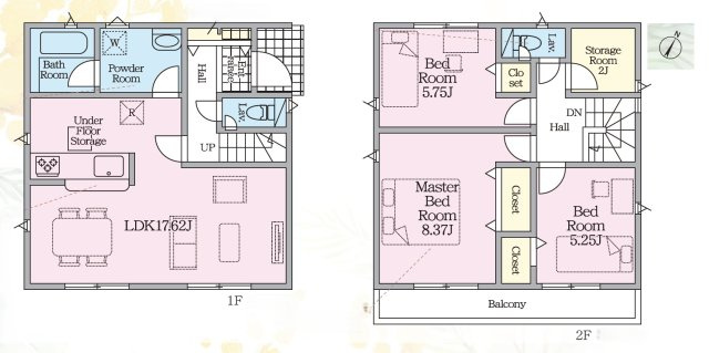 【間取り】 | 駿河区下島第4　新築戸建　2号棟