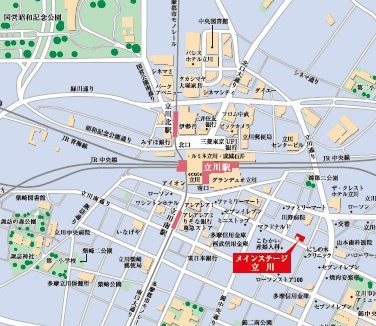 【地図】 | メインステージ立川(メインステージタチカワ)