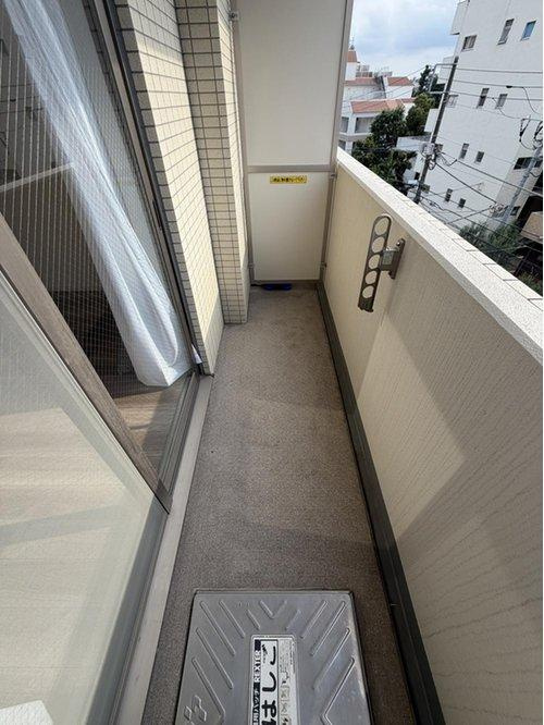 中野区中野６丁目の中古マンションのバルコニー|現地（2026年6月）撮影