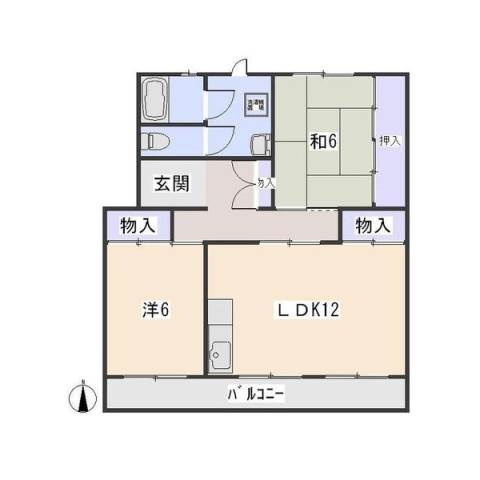 サンワード大友の間取り