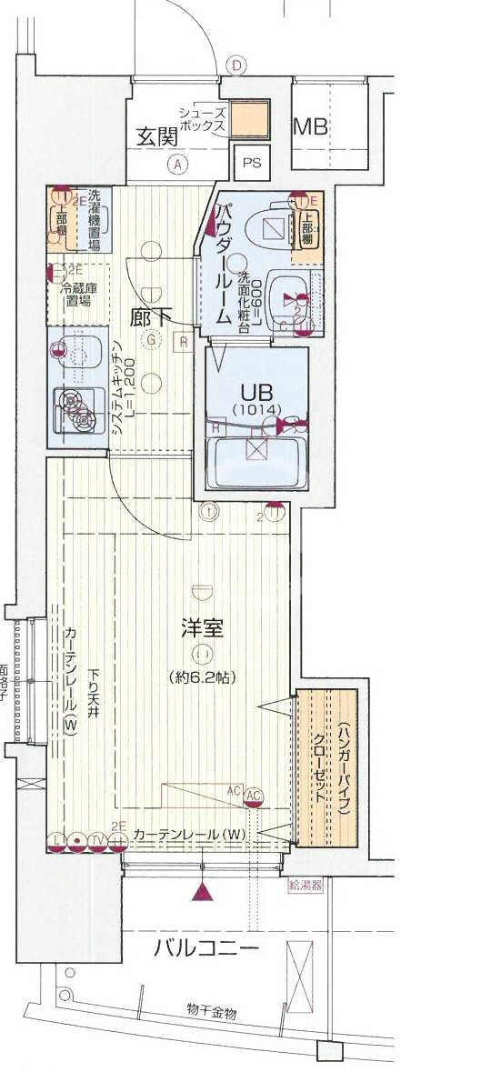LUXE難波EASTの間取り|ＬＵＸＥ難波ＥＡＳＴ　間取り