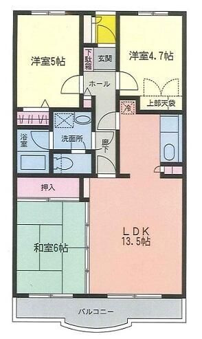 田沼レジデンス６の間取り