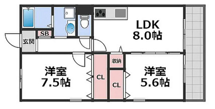 エレガンス川上の間取り