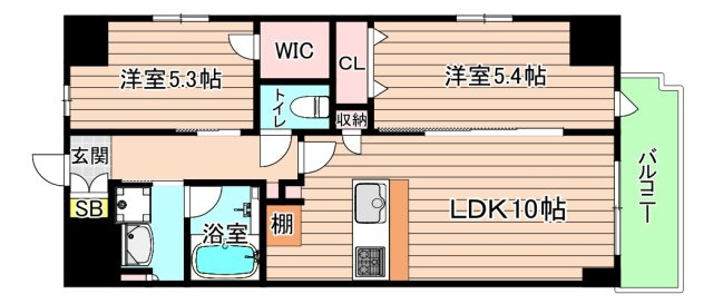 大阪市都島区内代町１丁目の賃貸マンションの間取り