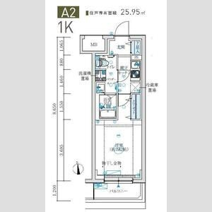 川崎市多摩区西生田２丁目の賃貸マンションの間取り