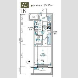 川崎市多摩区西生田２丁目の賃貸マンションの間取り