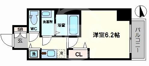 ファステート大阪ドームシティの間取り|ファステート大阪ドームシティ　開放感のある間取り