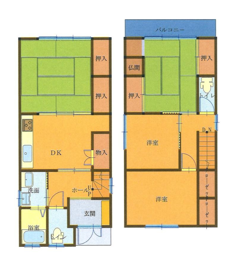 城の下通3丁目の間取り