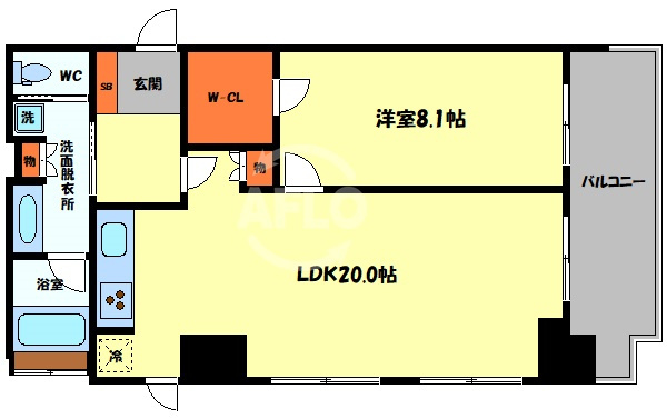リーガルタワー船場の間取り|リーガルタワー船場　間取り