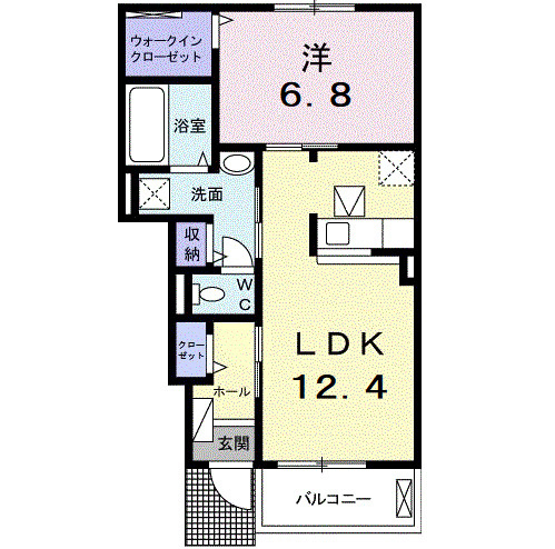 クレスト　メゾンの間取り