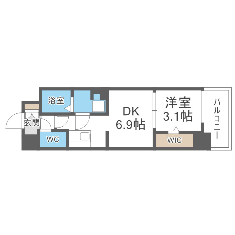 ミラージュパレス難波クルヴァの間取り