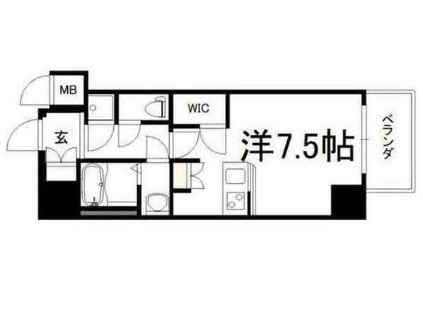 レジュールアッシュOSAKA今里駅前の間取り