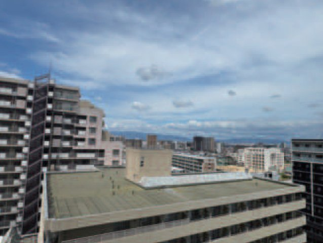 ファミールハイツ北大阪２号棟の展望