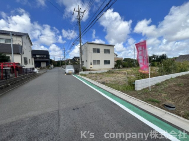 ◎藤沢市獺郷　売地　区画2の前面道路含む現地写真|前面道路の様子です◇