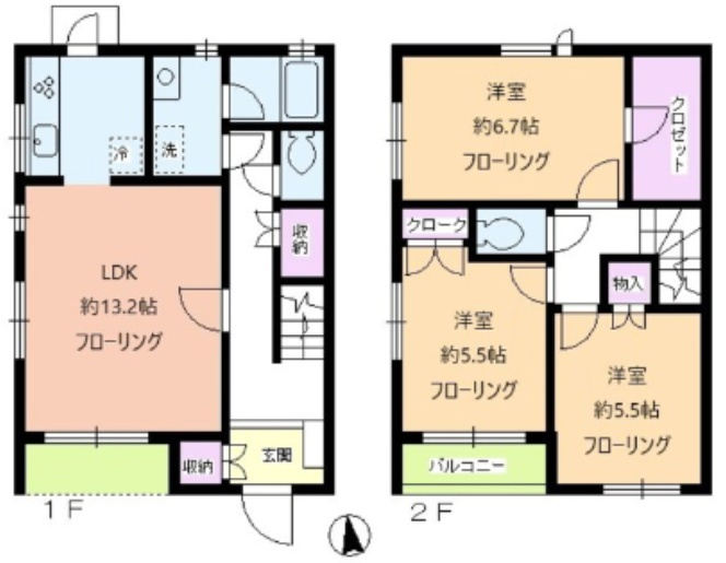 エクレール瀬田の間取り