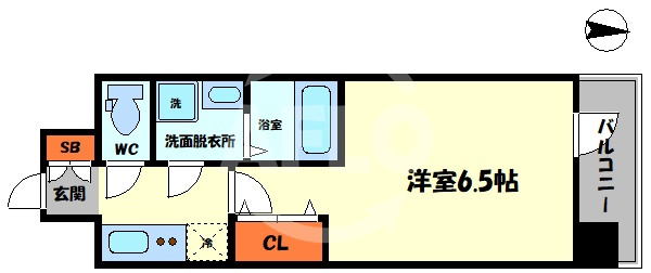 エスリードレジデンス大阪難波の間取り|エスリードレジデンス大阪難波　間取り図