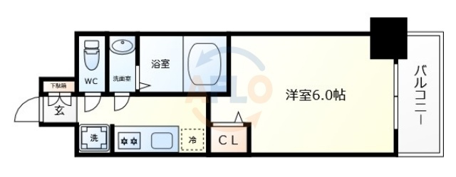 ファステート難波ヴィラントの間取り|ファステート難波ヴィラント　間取り
