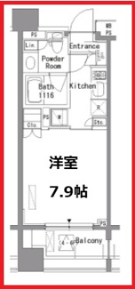 【間取り】 | パークアクシス西ヶ原