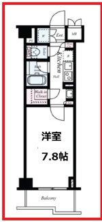 【間取り】 | ルーブル亀戸天神前