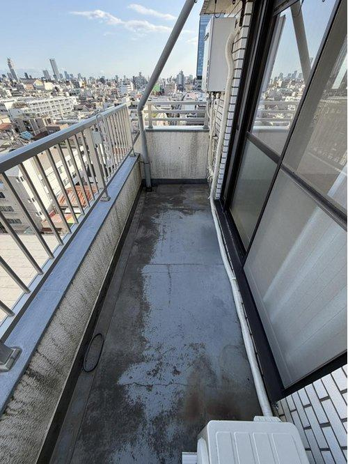 中野区中野５丁目の中古マンションのバルコニー|現地（2026年3月）撮影