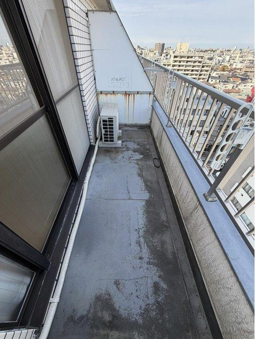 中野区中野５丁目の中古マンションのバルコニー|現地（2026年3月）撮影