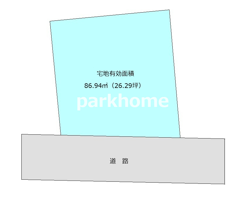 高知市新屋敷2丁目　土地の土地図
