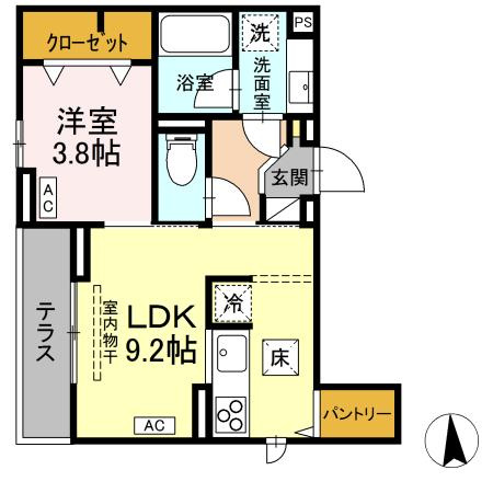 D-ROOM Sun Platinaの間取り|お電話でお問合わせ頂けますと、よりスムーズにご対応出来ます♪