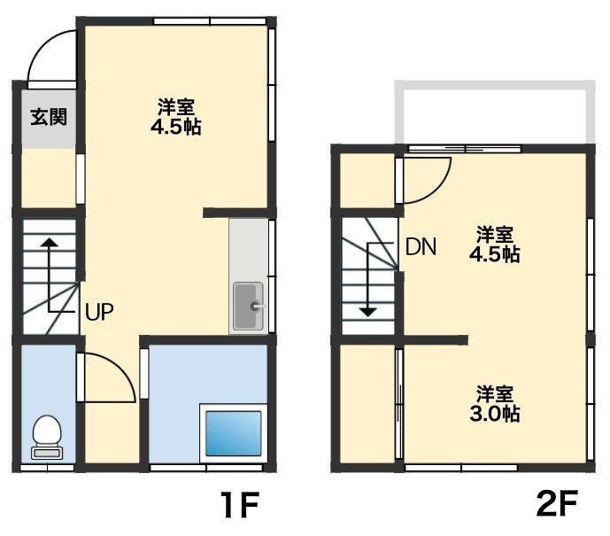 埼玉県ふじみ野市桜ケ丘二丁目 中古戸建の間取り