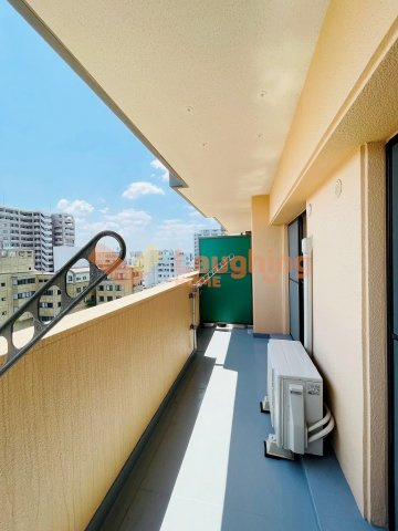 天神アコールマンションのバルコニー|外からの目が気にならないバルコニーで洗濯物が干せます