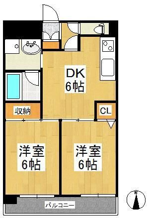 天神アコールマンションの間取り
