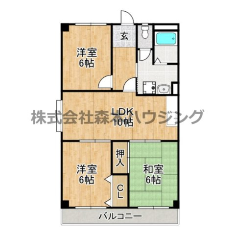 【間取り】 | 　マンションあけぼの