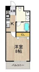 大阪市西区立売堀２丁目の賃貸マンションの間取り