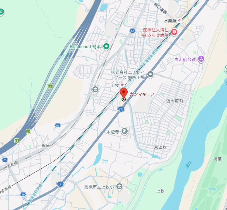 カンマキーノの地図