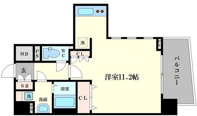 大阪市西区京町堀１丁目の賃貸マンションの間取り