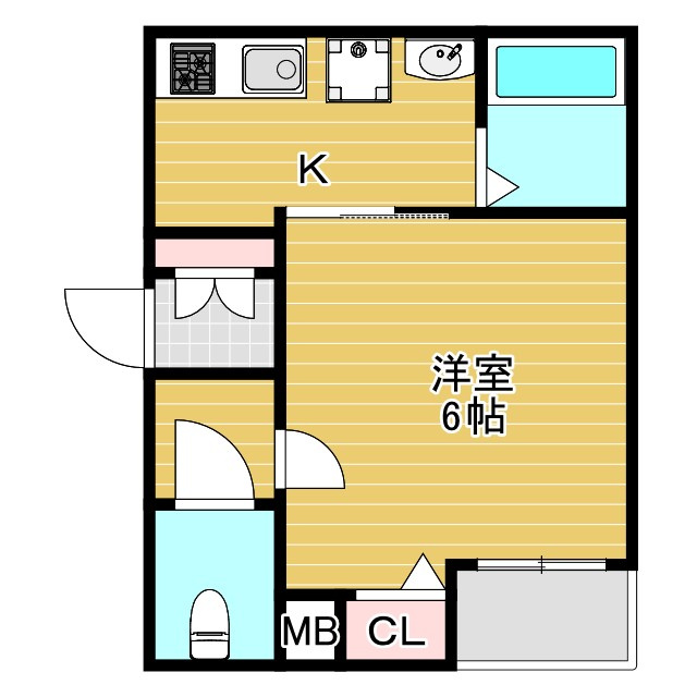 Wins　Court　Hattoriの間取り