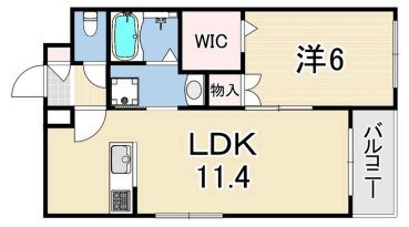 ヘーベルメゾン大橋の間取り